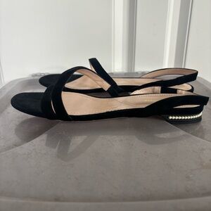 Nicholas Kirkwood Black Sandals with Ankle Strap